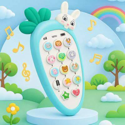 Carrot Musical Mobile Cordless Smart Phone Toy for Kids with Smart Light